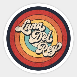 Vintage Circle Lana Del Rey Sticker